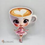 Dekorácia na tortu/Magnetka Ballerina Cappuccina - Balerína Kapučína 02