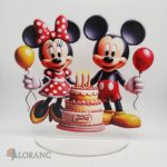 Akrylová stojaca dekorácia Minnie + Mickey 02