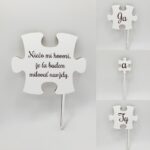 Zápich svadobný - Puzzle /slovenská verzia/biela/ – Obrázok 2