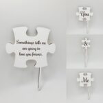 Zápich svadobný - Puzzle /anglická verzia/biela/ – Obrázok 2