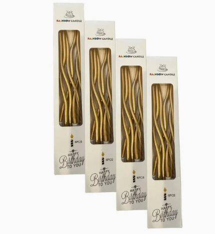 Tortové sviečky /08/zlatá šampaň/