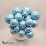 Dekorácia – Modré guličky 07 /perleťová/