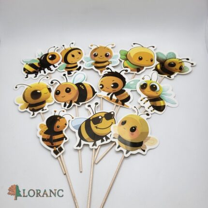 Zápich do cupcakes – včela