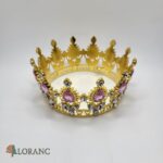 Dekorácia – Princeznovská korunka /zlatá+ružová/ 10 – Obrázok 2