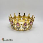 Dekorácia – Princeznovská korunka /zlatá+ružová/ 10