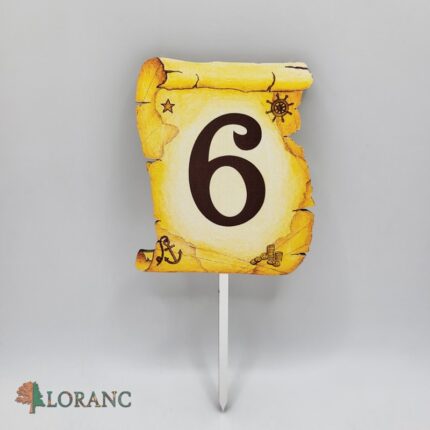 zápich na tortu - pirátsky pergamen