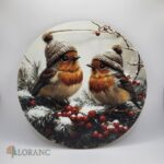 Dekorácia na zavesenie - Vianoce/Zima/Vtáčiky