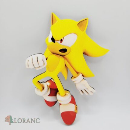 Dekorácia na tortu/magnetka – Ježko Super Sonic