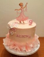 dekorácia na tortu /magnetka - tanečnica - spoločenské tance – Obrázok 2