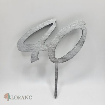 číslo 40 new/strieborná/7/