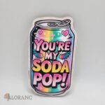 dekorácia na tortu/magnetka - plechovka soda K-POP/Huntrix 01