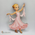 dekorácia na tortu /magnetka - tanečnica - spoločenské tance