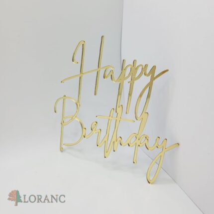 pl.nápis na tortu – Happy Birthday /Zlatá 28/