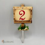 zápich na tortu - Máša a medveď - Tabuľka + číslo – Obrázok 4