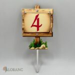 zápich na tortu - Máša a medveď - Tabuľka + číslo – Obrázok 6