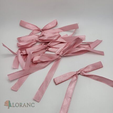 dekorácia na tortu – mašľa/stužka /staroružová/15 ks/