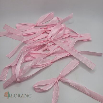 dekorácia na tortu – mašľa/stužka /ružová/15 ks/