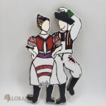 dekorácia na tortu/magnetka - folkloristi/tanečníci