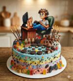 Dekorácia na tortu/magnetka Tínedžer - ,,GAMBLER,, 03 – Obrázok 2