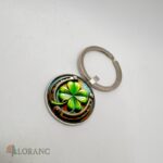 Prívesok na kľúče – Štvorlístok /kov/ – Obrázok 4