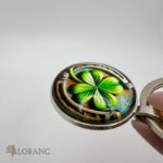 Prívesok na kľúče – Štvorlístok /kov/ – Obrázok 6