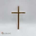 Dekorácia na tortu/zápich – drevený krížik zlatý