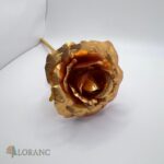 Dekorácia na tortu – kvety - ruža zlatá/medená 15