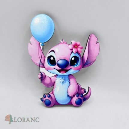 Dekorácia na tortu/magnetka Stitch-Angel