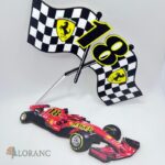zápich na tortu/ Vlajka F1 s logom Ferrari+ č.18 – Obrázok 2