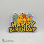 pap. zápich na tortu Happy Birthday – Pokémon 03