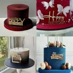 pl.nápis na tortu – Happy Birthday /Zlatá 04/