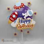 pap. zápich na tortu – Happy Birthday – Vesmír 02