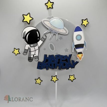 pap. zápich na tortu – Happy Birthday – Vesmír 03