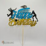 pap. zápich na tortu Happy Birthday - Volejbal