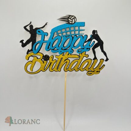 pap. zápich na tortu Happy Birthday - Volejbal