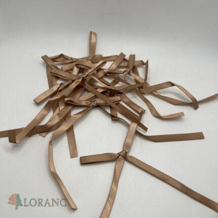 dekorácia na tortu – mašľa/stužka /šampaň/5 ks/