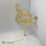 pl.zápich na tortu – Happy Birthday /Zlatá 21/