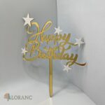 pl.zápich na tortu – Happy Birthday /Zlatá 21/ – Obrázok 2