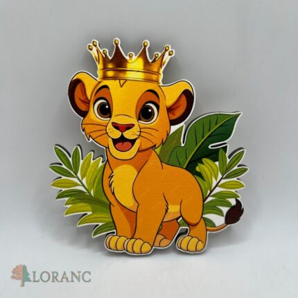 dekorácia na tortu/magnetka - Leví Kráľ 03