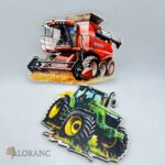 dekorácia na tortu/magnetka - SADA traktor + kombajn