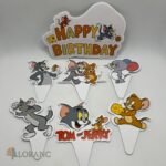 Pap.zápich na tortu Happy Birthday – Tom a Jerry