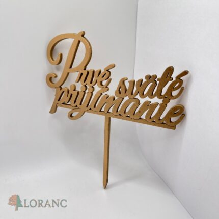 Zápich na tortu – 1. Sväté prijímanie 03 /zlatá/