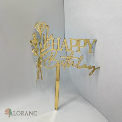 pl.zápich na tortu – Happy Birthday /Zlatá 23/