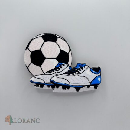 dekorácia na tortu/magnetka - futbalová lopta a kopačky