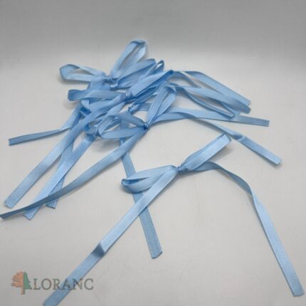 dekorácia na tortu – mašľa/stužka /modrá/5 ks/