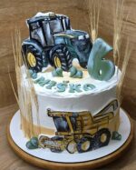 dekorácia na tortu/magnetka - SADA traktor + kombajn – Obrázok 3