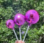 Dekorácia na tortu – guličky Disko /cyklamenové/ 02 – Obrázok 2