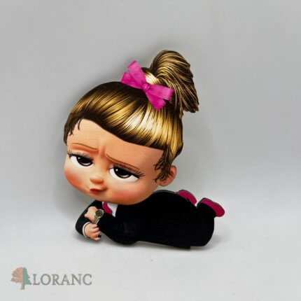 dekorácia na tortu/magnetka - Baby Boss - dievčatko 01