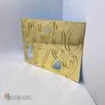 Plastové čísla sada 0 – 9 /zlatá/08