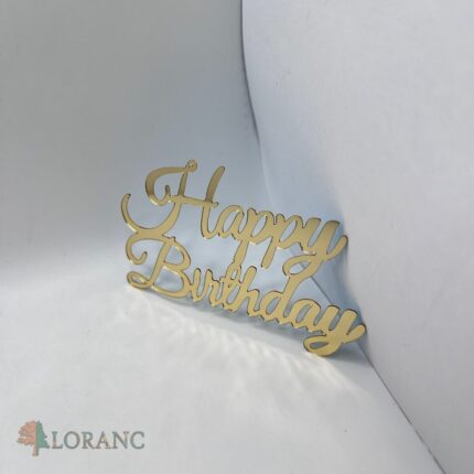 pl.nápis na tortu – Happy Birthday /Zlatá 29/